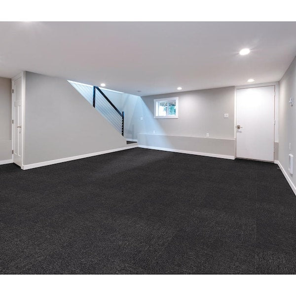 Picket Gray Residential/Commercial 24 in. x 24 in. Peel and Stick Carpet Tile (10 Tiles/Case) (40 sq. ft.)