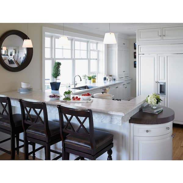 5 ft. x 12 ft. Laminate Sheet in Carrara Bianco with Premiumfx Etchings Finish