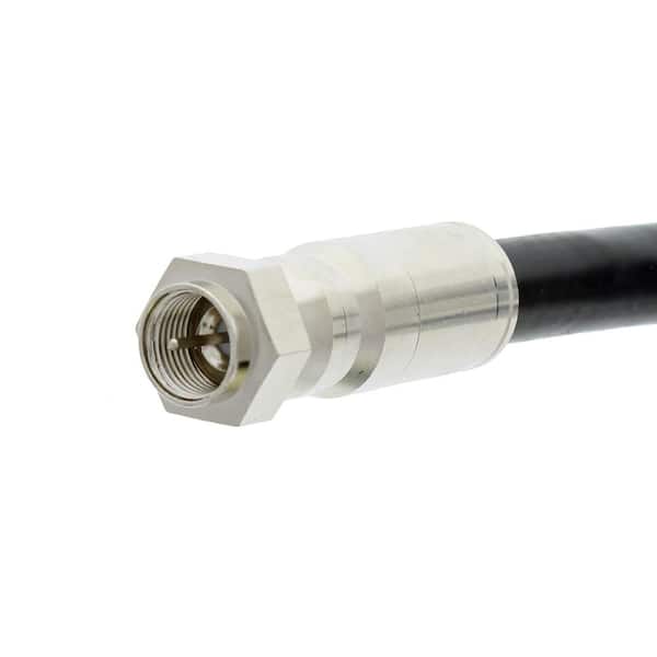 RG11 F Compression Connector, Nickle Plated (10 per Pack)
