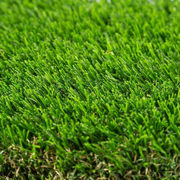 Eco 108 Pine + Bamboo Green 15 ft. Wide x Cut to Length Green Artificial Grass Carpet