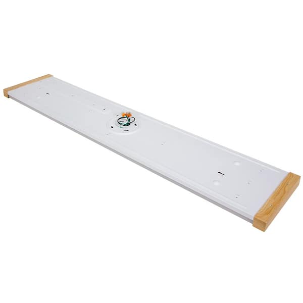 48 in. x 10 in. 4200 Lumens Light Oak Wood End Caps Integrated LED Panel Light 3000K 4000K 5000K Dimmable