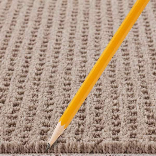 Game Face  - Natural - Beige 31 oz. Triexta Texture Installed Carpet