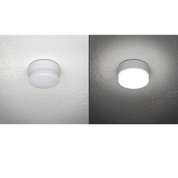 Spin Light 5 in. Closet Basement Utility LED Flush Mount Ceiling Light 600 Lumens 4000K Bright White (5-Pack)