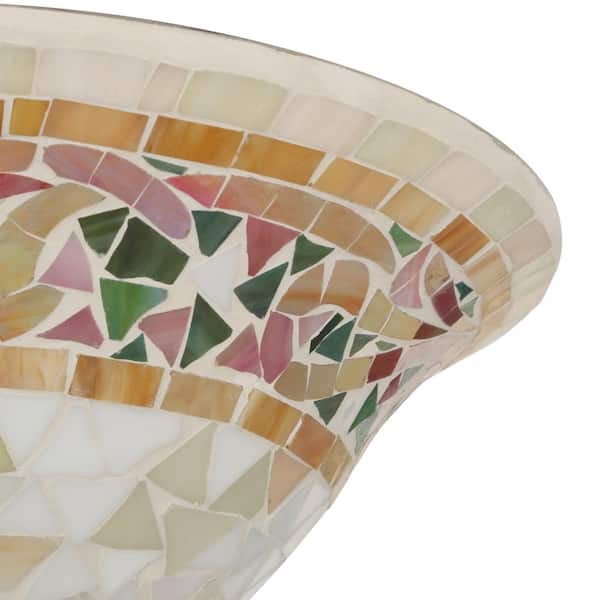 Bradshaw 3-Light antique brass Semi-Flush Mount Light