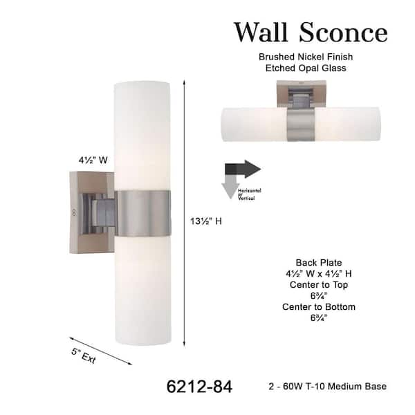 4.5 in. Brushed Nickel Wall Sconce