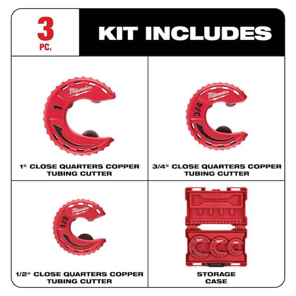 Close Quarters Tubing Cutter Set (3-Piece)