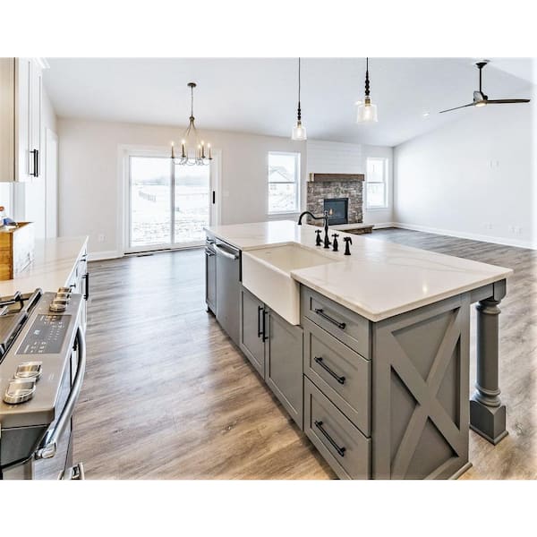 Bradstreet II 30 in. Farmhouse Single Bowl Crisp White Fireclay Kitchen Sink with Disposal Drain