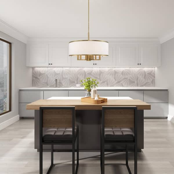 Park Ridge 7 Light Antique Brass Pendant Chandelier