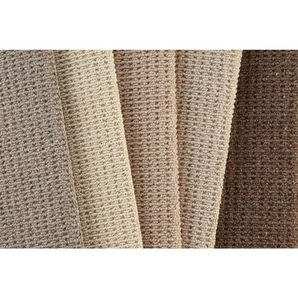 Embrace - Cobblestone - Brown 13.2 ft. 42 oz. Wool Loop Installed Carpet