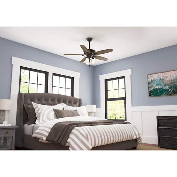 Osbourne 54 in. LED Indoor Noble Bronze Ceiling Fan with Light Kit