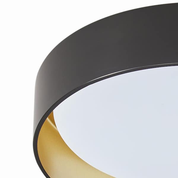 17.71 in. 1-Light Creative Design Simple Drum 25-Watt Integrated LED Flush Mount Ceiling Lighting