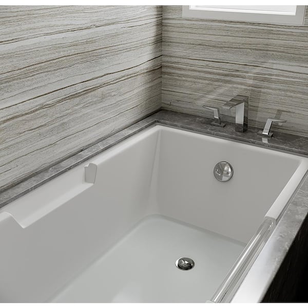 Easy Touch 1-1/2 in. White Poly Pipe Bath Waste and Overflow Drain in Chrome