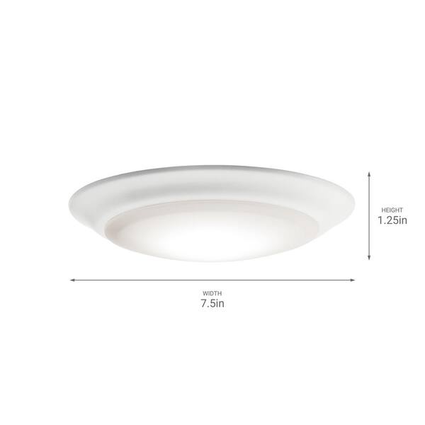 Downlight Gen II 7.5 in. White 3000K Integrated LED Flush Mount Ceiling Light