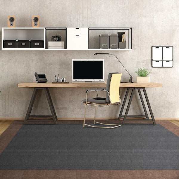 First Impressions Gray Commercial 24 in. x 24 Peel and Stick Carpet Tile (15 Tiles/Case) 60 sq. ft.