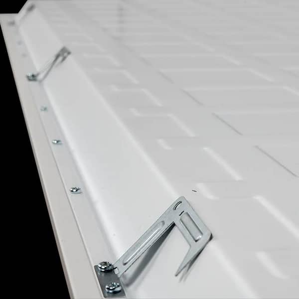 E2BPL 2 ft. x 4 ft. 5000 Lumens Integrated LED Panel Light, 5000K Daylight Dimmable 40-Watt Flat Panel (2-Pack)