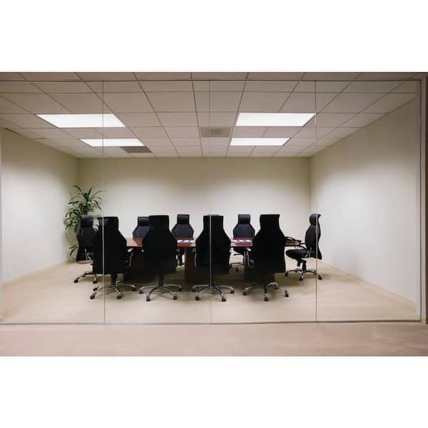 CPX 2 ft. x 4 ft. 128-Watt Equivalent Adjustable Lumens Integrated LED White Troffer Light with Switchable CCT with Whip