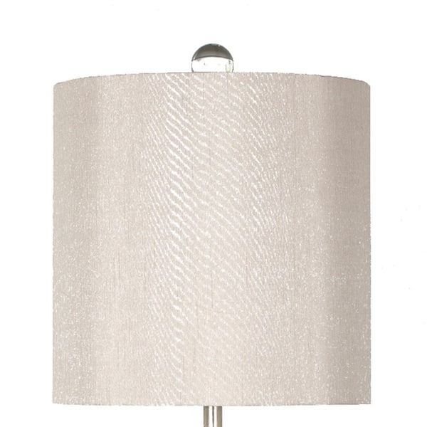 Tryamon 32 in. Antique Silver Table Lamp