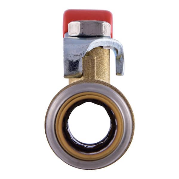 Max 1/2 in. Brass Push-to-Connect Ball Valve