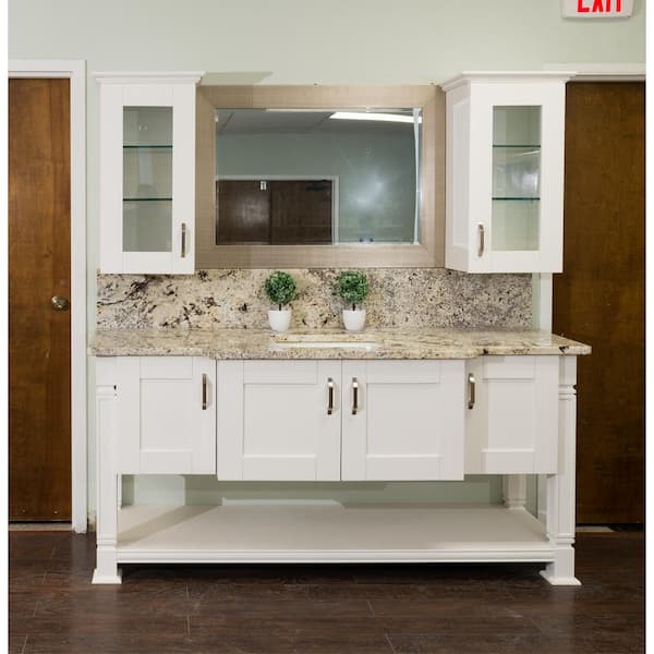 Anchester Assembled 6 in. x 34.5 in. x 24 in. Base Spice Drawer Cabinet in White