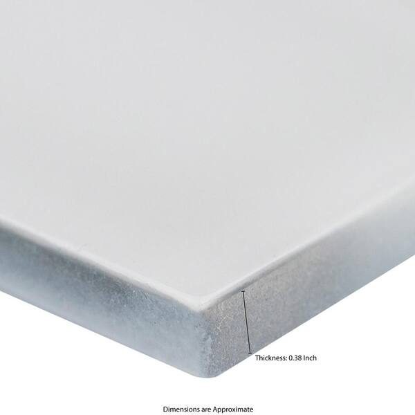 Ice Bevel Subway 11.73 in. x 11.73 in. Glossy Glass Blend Mesh-Mounted Mosaic Tile (9.6 sq. ft./Case)