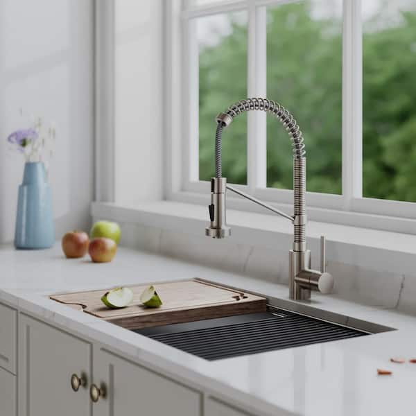 Bolden Single-Handle Pull-Down Sprayer Kitchen Faucet with Dual Function Sprayer in Spot-Free Stainless Steel