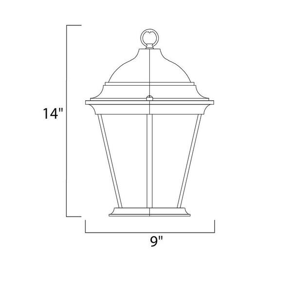 Westlake 3-Light Black Outdoor Hanging Lantern