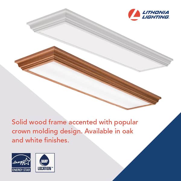 Cambridge 4 ft. Oak LED Flush Mount