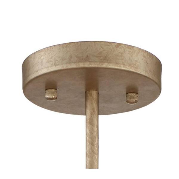 Sara's Jewel 4-Light Nanti Champagne Silver Semi Flush Mount
