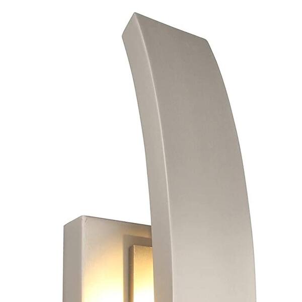 Marian 14 in. 1 Light Brushed Nickel Weather Resistant Integrated LED Flush Mount Ceiling Light 1 Pack