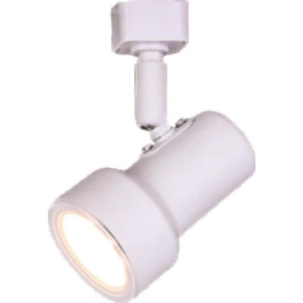 1-Light White Integrated LED Mini-Step Linear Track Lighting Head