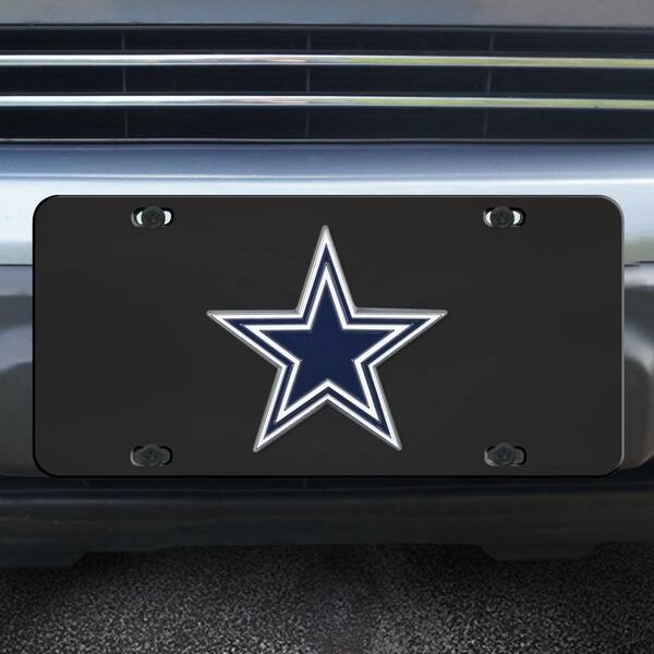 Dallas Cowboys 3D Black License Plate