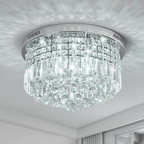 Kathi 9-Light Chrome Chandelier with K9 Crystal