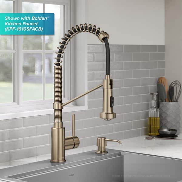 Kitchen Soap and Lotion Dispenser in Spot-Free Antique Champagne Bronze