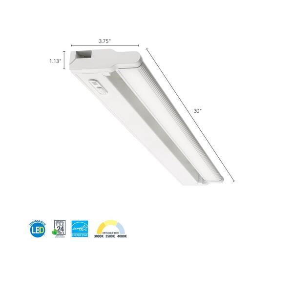 UPLD 30 in. LED White Under Cabinet Light
