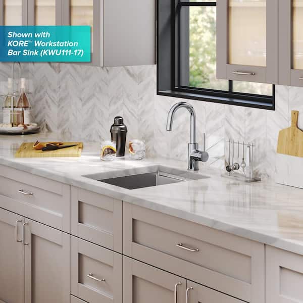 Oletto Single-Handle Kitchen Bar Faucet in Chrome