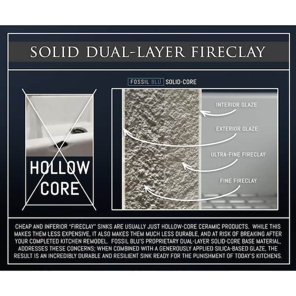 Luxury White Solid Fireclay 33 in. Single Bowl Farmhouse Apron Kitchen Sink with Polished Nickel Accs and Flat Front