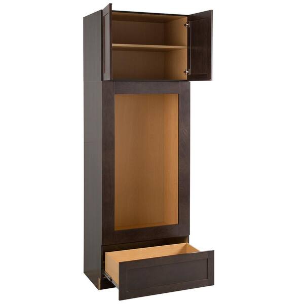 Edson Ready-toAssemble 33 in. x 96 in. x 24.6 in. Double Oven Base Cabinet in Dusk