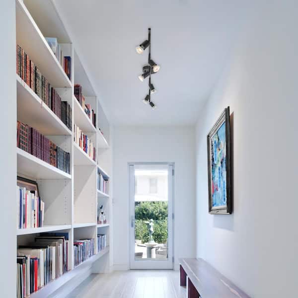 Payton 3.9 ft. 6-Light Black Track Lighting Kit