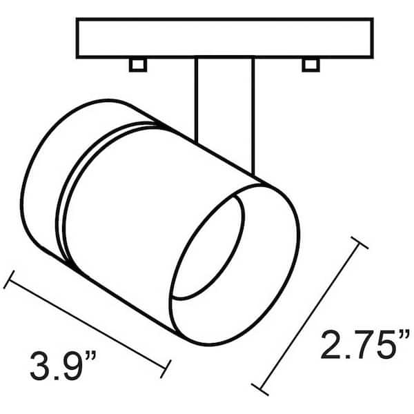 Modern Black LED Surface Mount Monopoint Sconce Lighting, Adjustable Flush Mount Spot Light Head