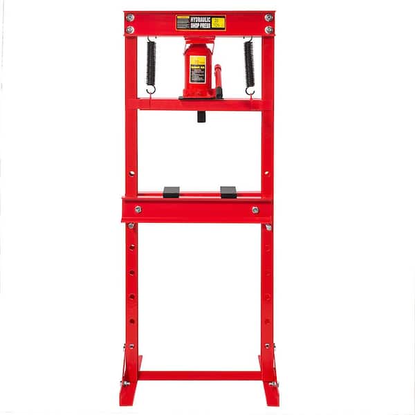 20-Ton Capacity Floor Jack Stand Type Hydraulic Work Shop Press H-Frame with Plate