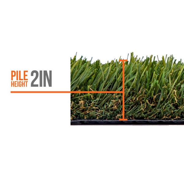 Bella 15 ft. Wide x Cut to Length Green Artificial Grass Carpet