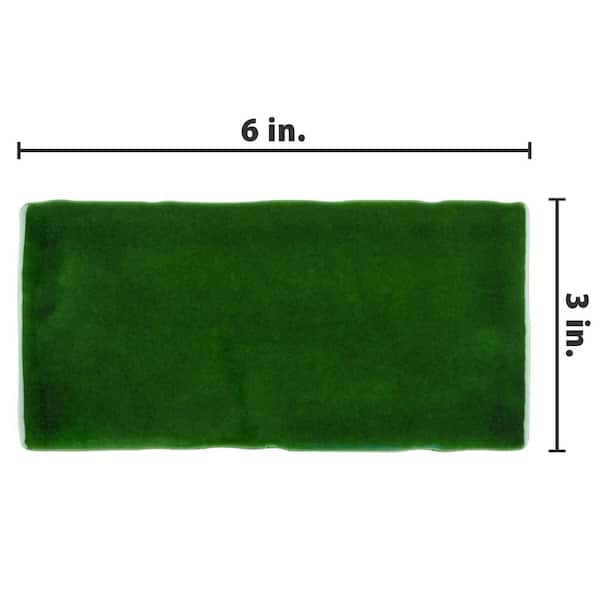 Viva Verde 3 in. x 6 in. Ceramic Wall Tile (4.16 sq. ft./Case)