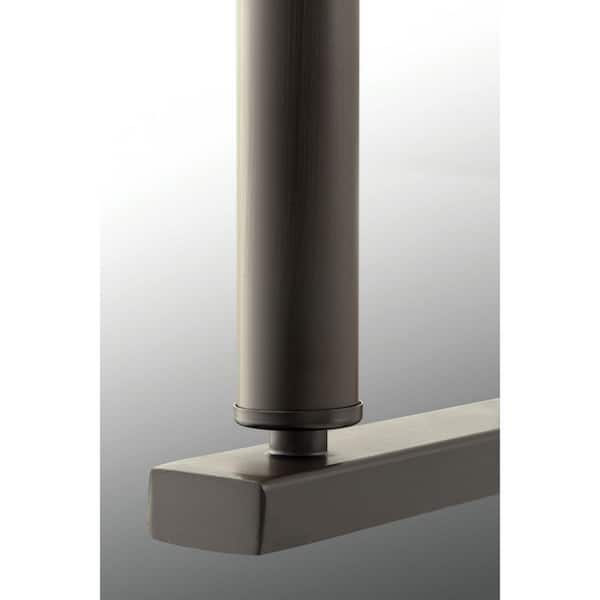 Cherish Collection 2-Light Antique Bronze Wall Sconce with Linen Shade