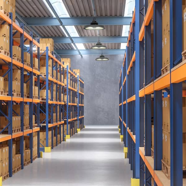 14 in. Black Integrated LED Dimmable High Bay Light at 30000 Lumens, 5000K Daylight