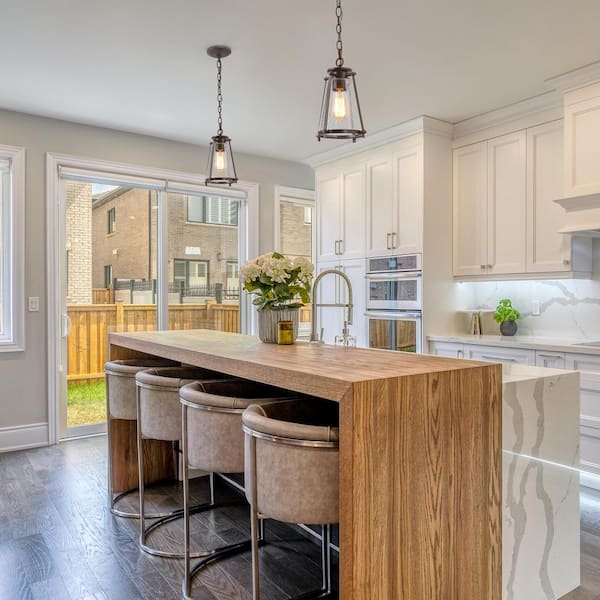 Asaf 1-Light Oil-Rubbed Bronze Mini Lantern Pendant Light with Seeded Glass Shade