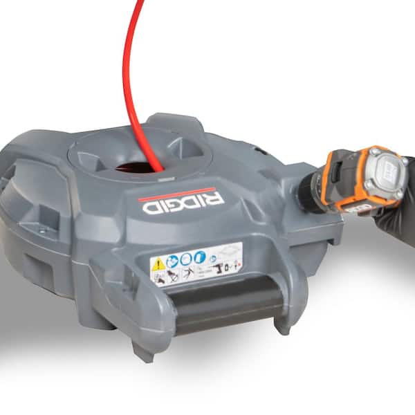 K9-12 FlexShaft Wall-to-Wall Drain Cleaner, 1/4 in. x 30 ft. Cleans 1-1/4 in. to 2 in. Pipes to Full Flow Capacity