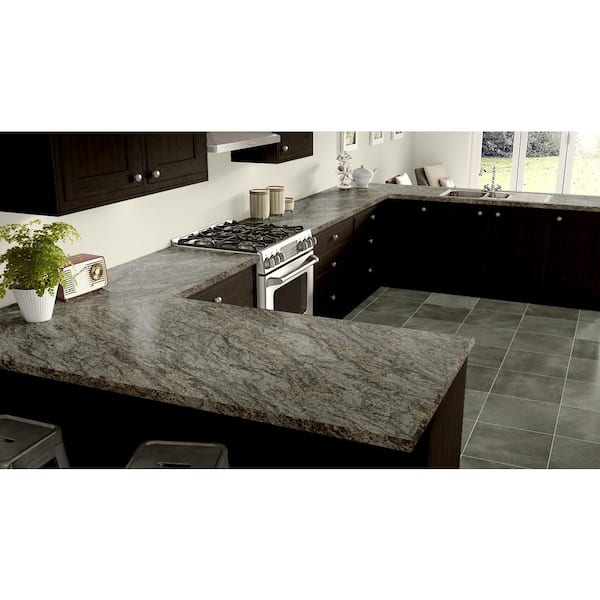 4 ft. x 8 ft. Laminate Sheet in RE-COVER Granito Amarelo with HD Mirage Finish