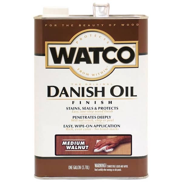 1 Gallon Danish Oil in Medium Walnut (2 Pack)