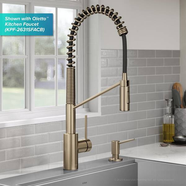 Kitchen Soap and Lotion Dispenser in Spot-Free Antique Champagne Bronze