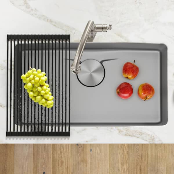 Dex 33 Undermount 16 Gauge Stainless Steel Single Bowl Kitchen Sink